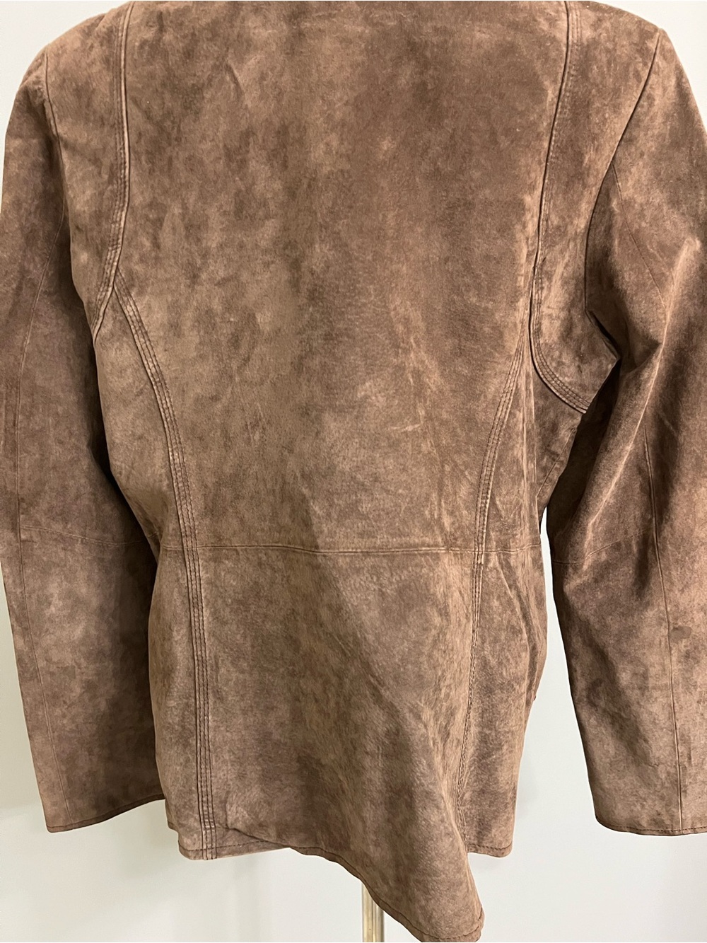 Vintage Y2K Cherokee Brown Suede Blazer Jacket Size XL - Picture 7 of 11